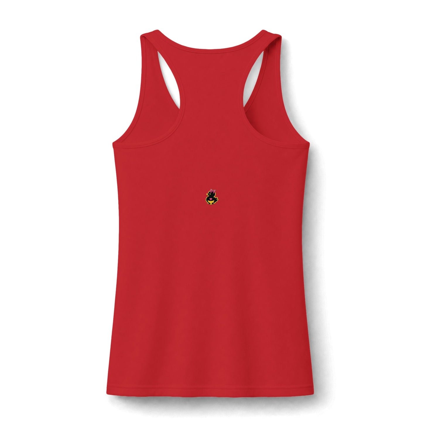 Duck Graphic Tank Top — "One Word, All Feels" Cute Retro Fitness Tank