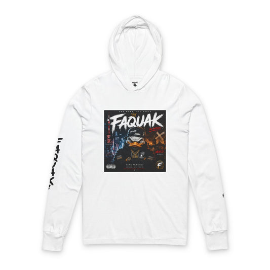 Faquak Graphic Hoodie Tee — Streetwear Long-Sleeve Hooded Shirt