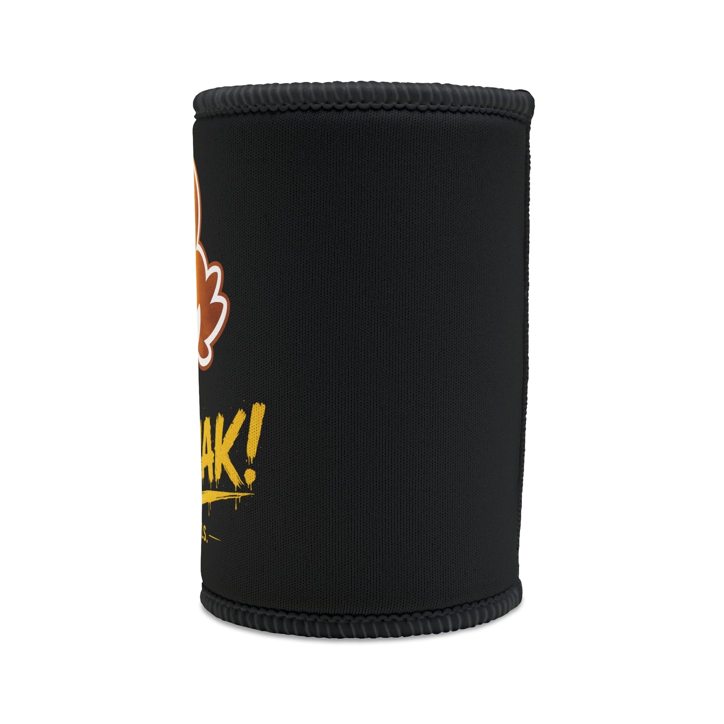 Black of Stubby Cooler — 'Faquak! All Feels' Duck Logo Can Cooler