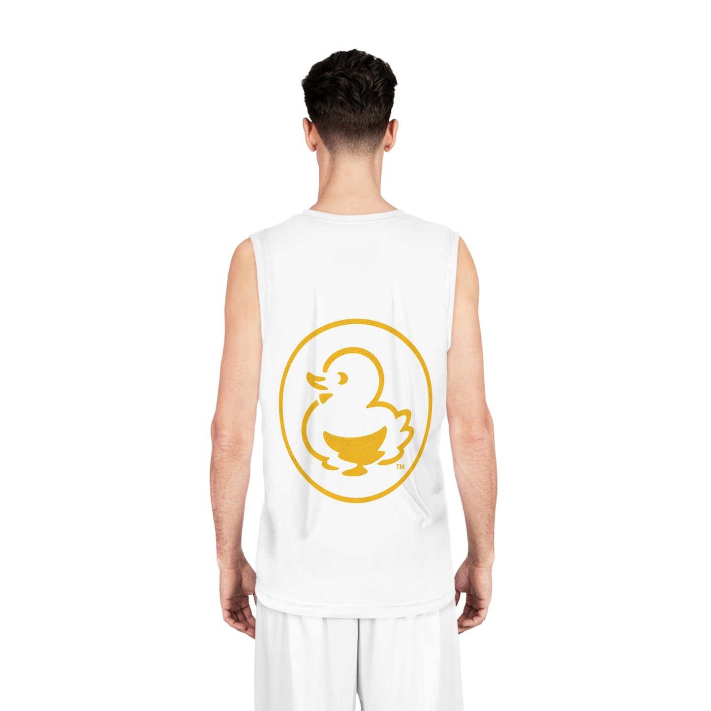 Faquak! Basketball Jersey — 'All Feels' Duck Logo Athletic Tank