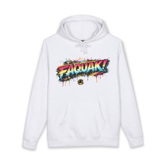 Graffiti "ZAQUAK!" Hoodie - Colorful Streetwear Pullover
