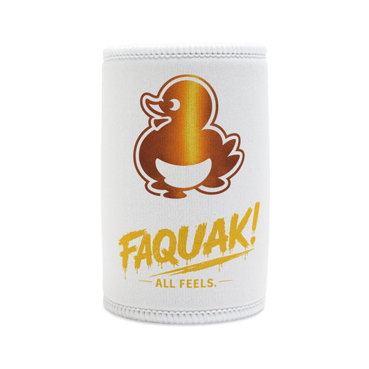 Stubby Cooler — 'Faquak! All Feels' Duck Logo Can Cooler