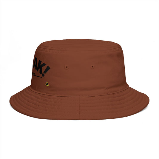 Bucket Hat — 'FAQUAK! Est. 2026' Embroidered Novelty Bucket Hat
