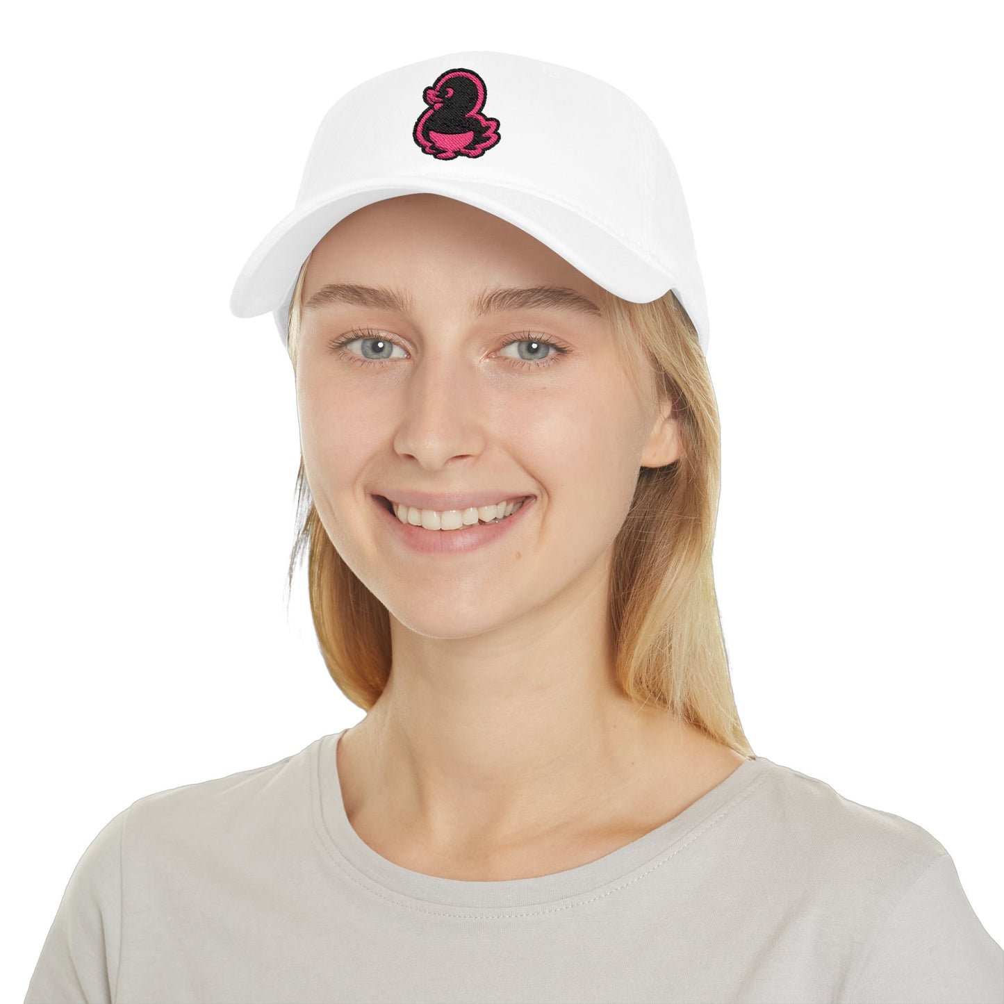 Copy of Embroidered Black Duck Low Profile Baseball Cap — Minimal Retro Patch Hat