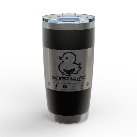 Engraved 20oz Riva Tumbler – Double-Wall Stainless Travel Cup with Faquak! Logo