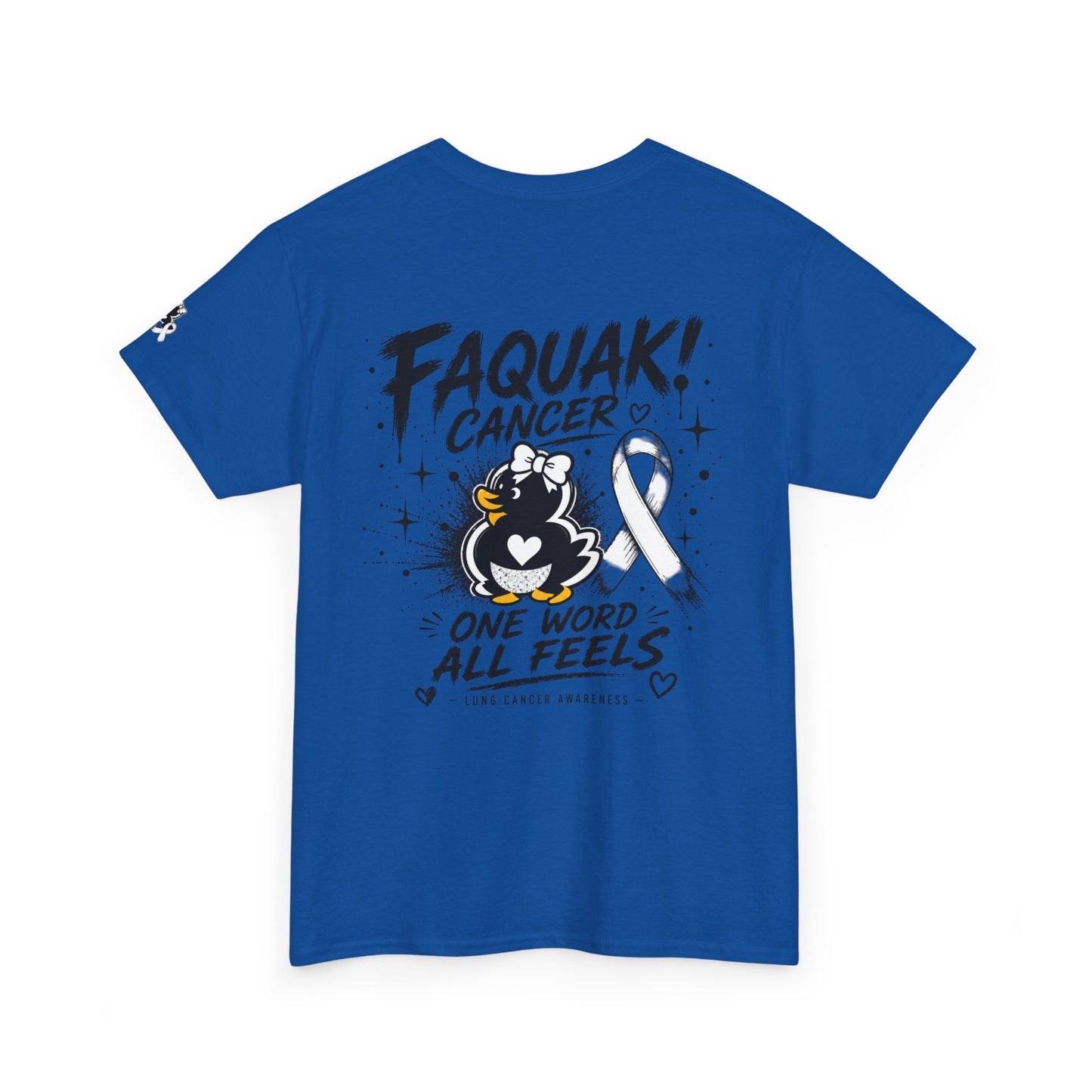 Heavy Cotton Tee.  Lung Cancer Awareness.
