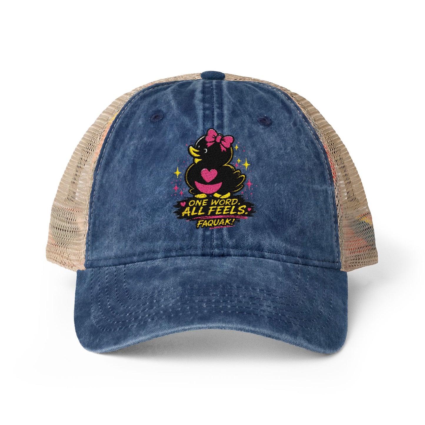 Faquak! Women's Washed Mesh-Back Cap