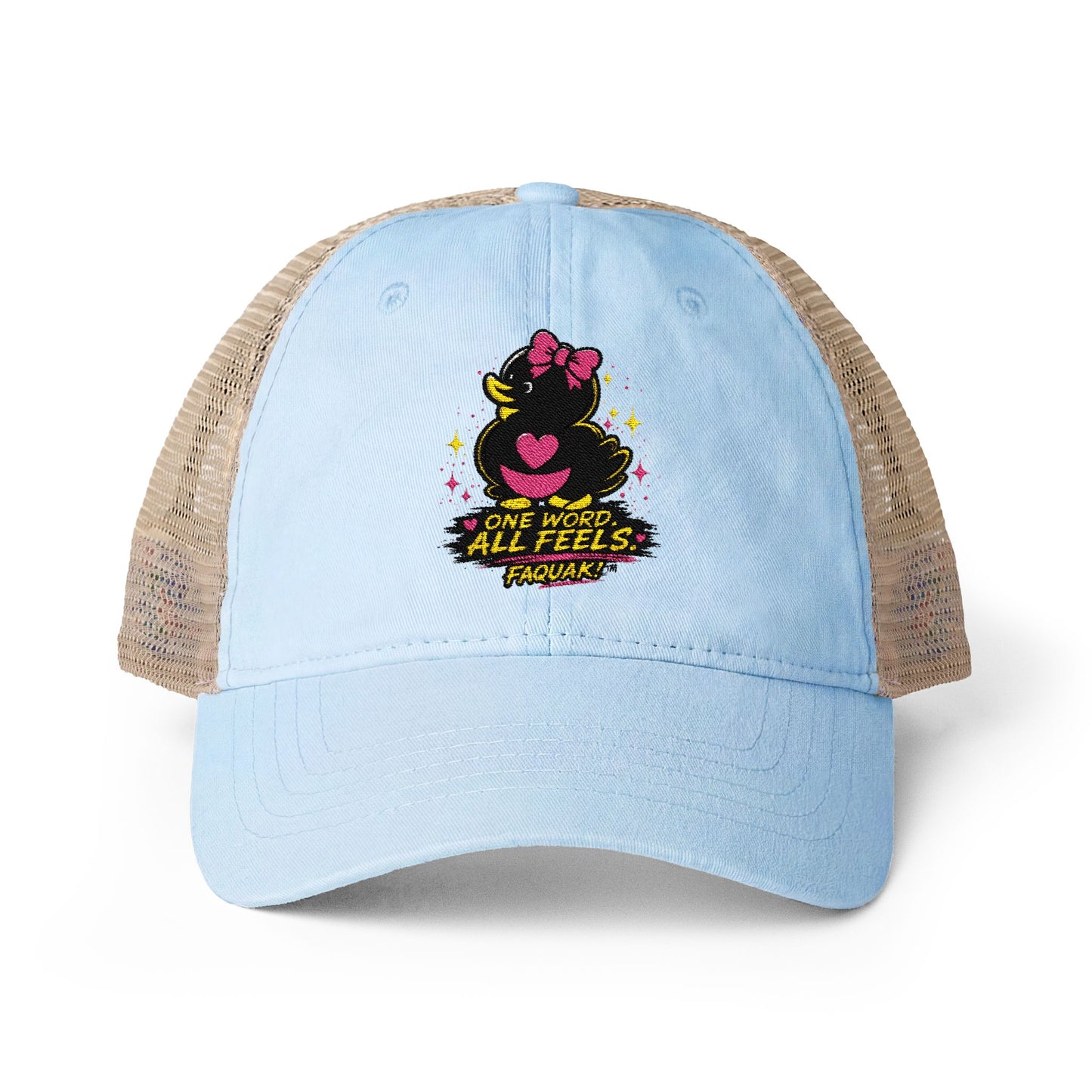 Faquak! Women's Washed Mesh-Back Cap