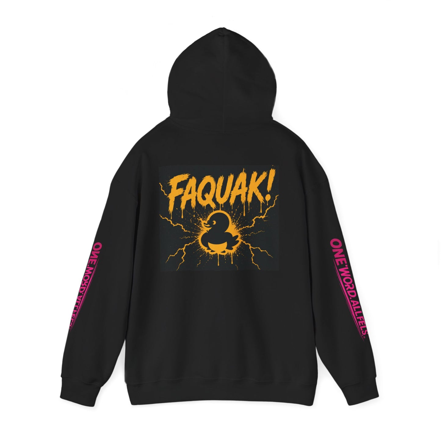Duck Graphic Hoodie — “FAQUAK!” One Word All Feels Streetwear Hoodie