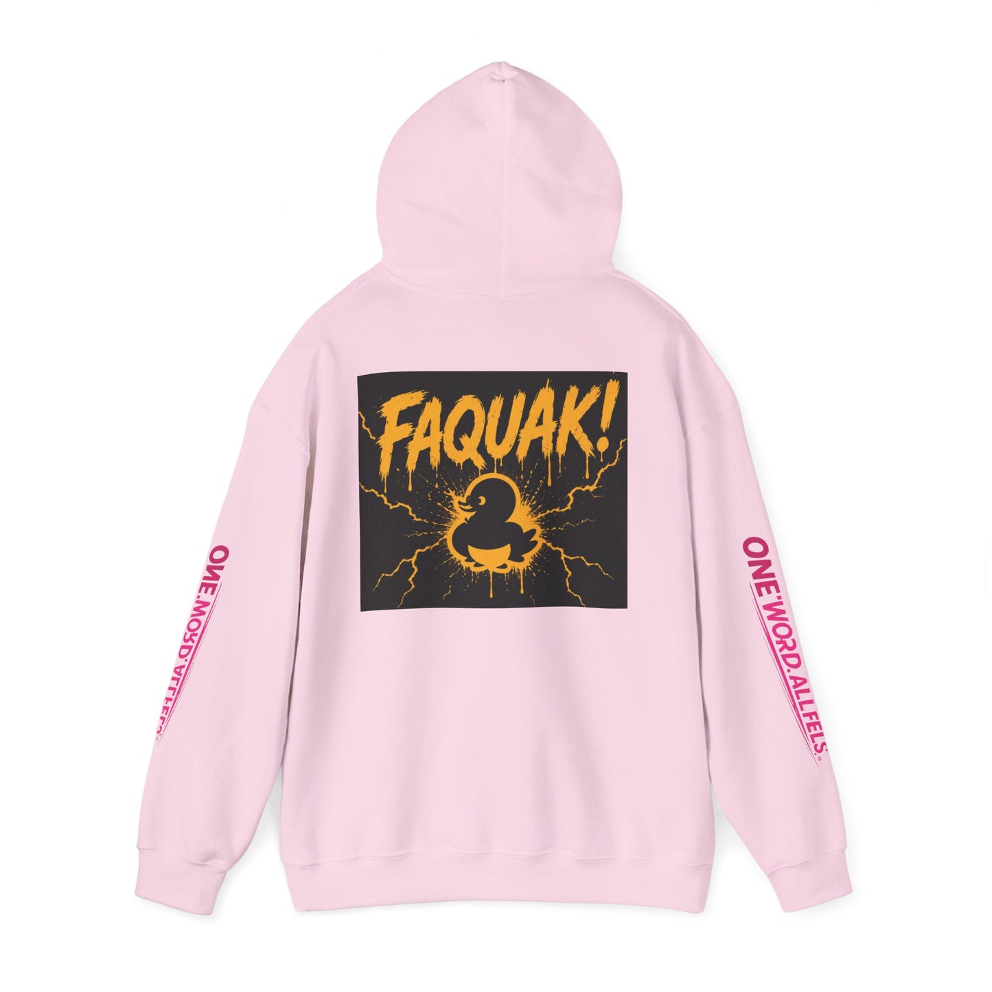 Duck Graphic Hoodie — “FAQUAK!” One Word All Feels Streetwear Hoodie