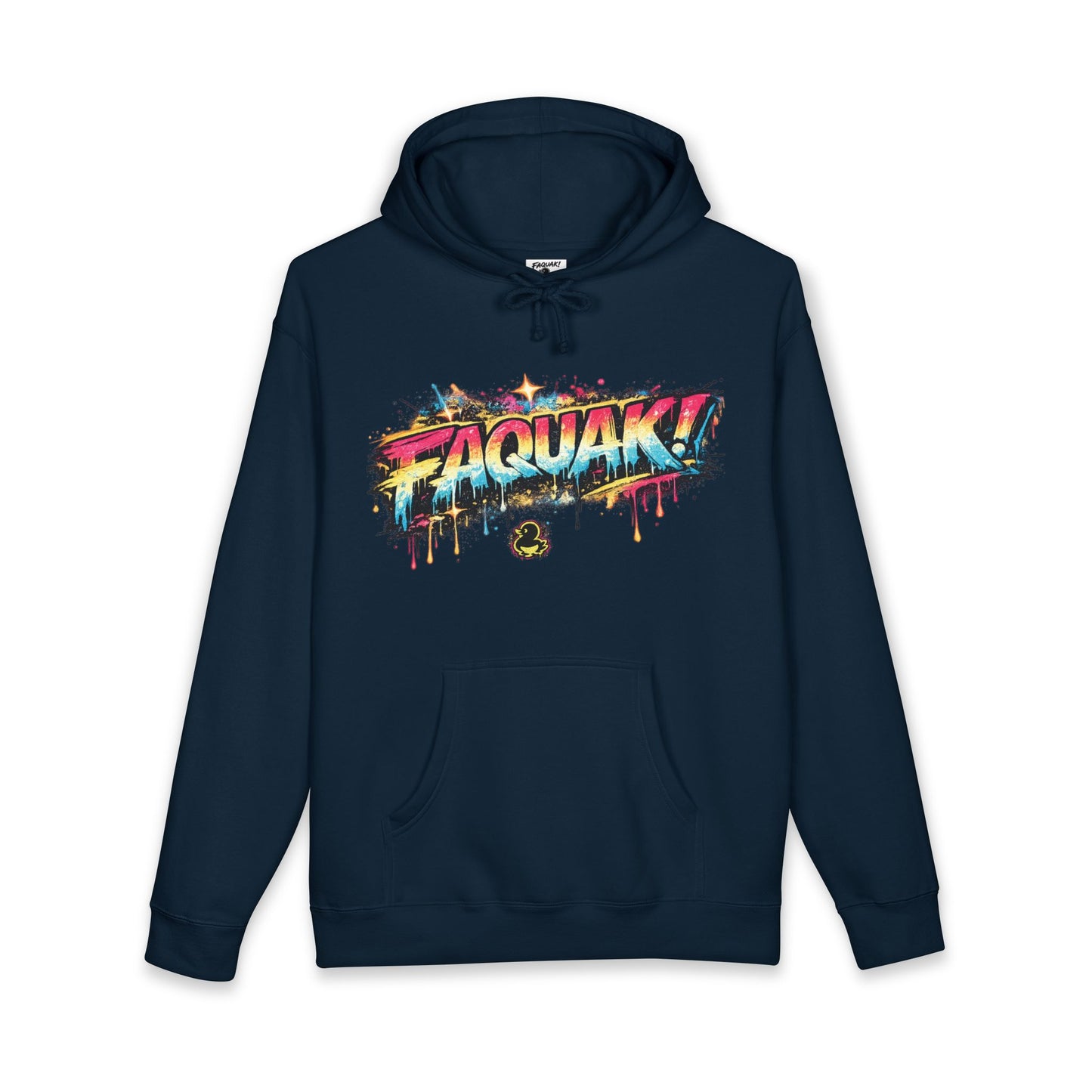 Graffiti "ZAQUAK!" Hoodie - Colorful Streetwear Pullover