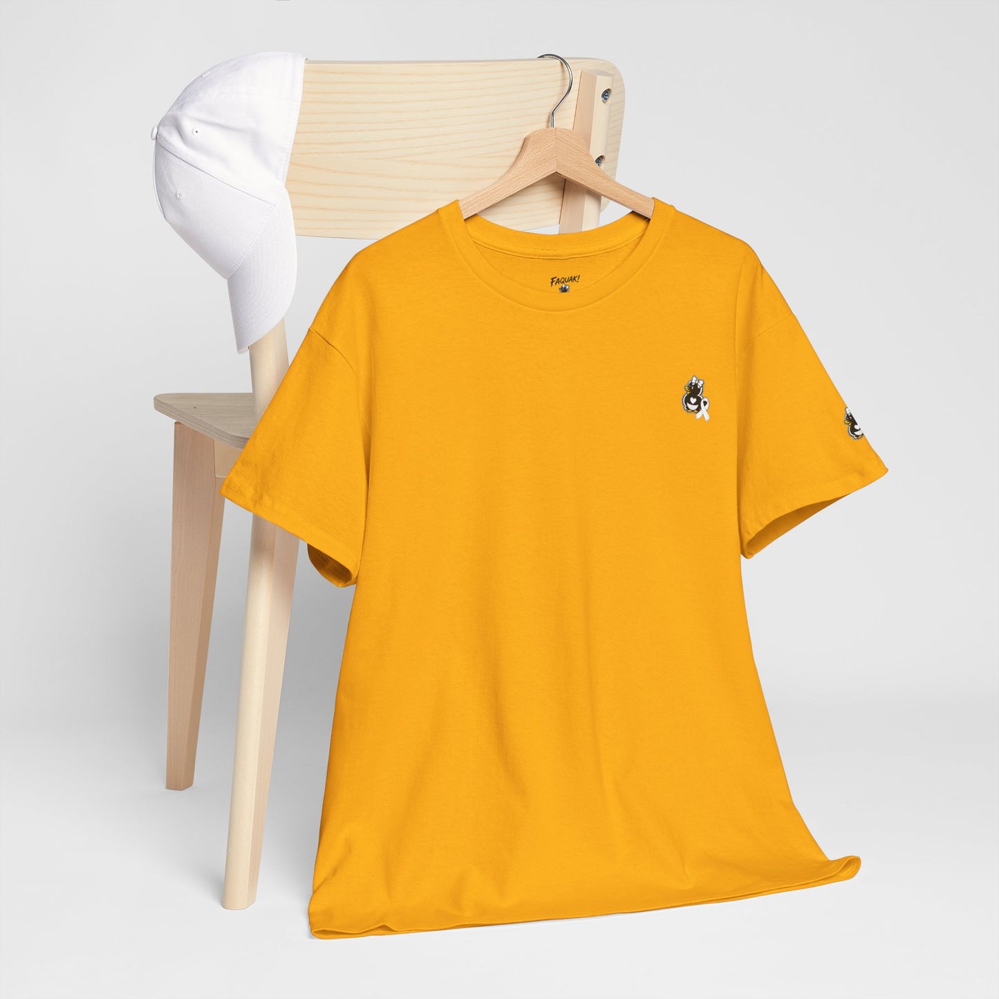 Heavy Cotton Tee.  Lung Cancer Awareness.