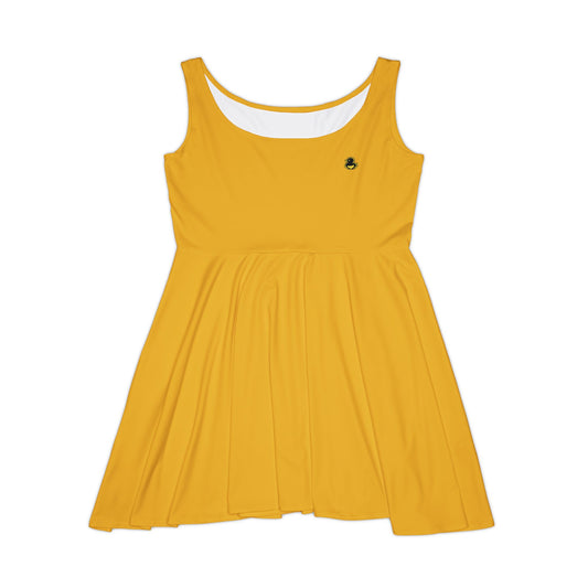 Yellow Skater Dress – Sleeveless A-Line Sundress