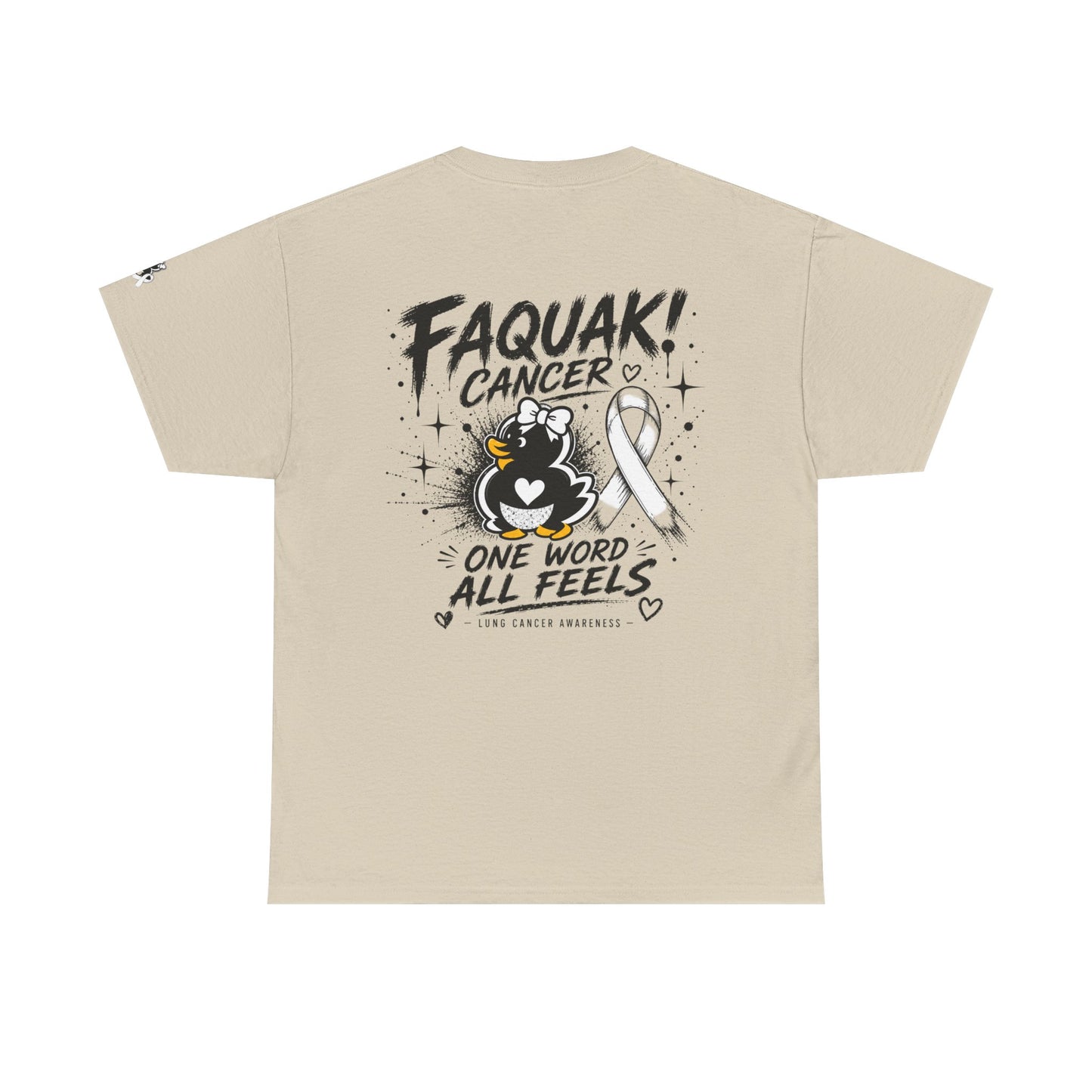 Heavy Cotton Tee.  Lung Cancer Awareness.