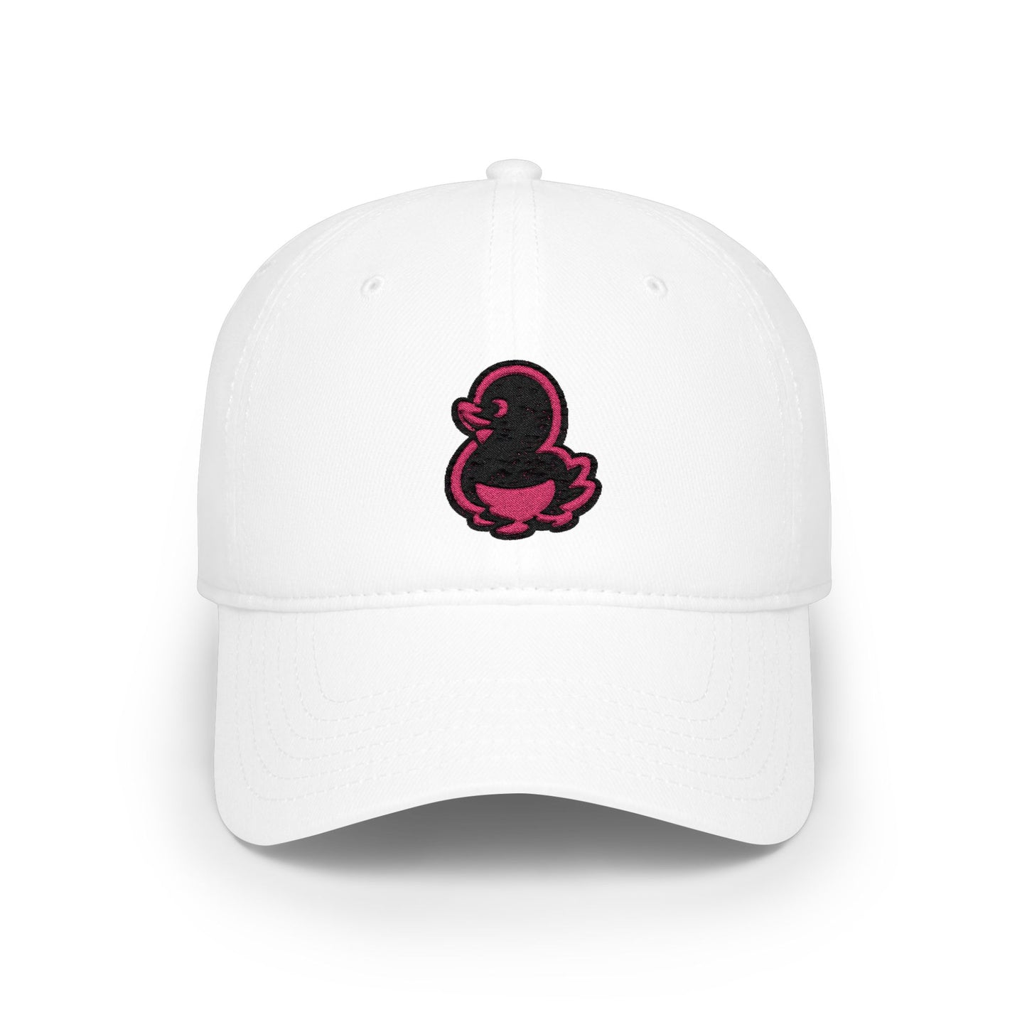 Copy of Embroidered Black Duck Low Profile Baseball Cap — Minimal Retro Patch Hat