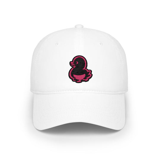 Copy of Embroidered Black Duck Low Profile Baseball Cap — Minimal Retro Patch Hat