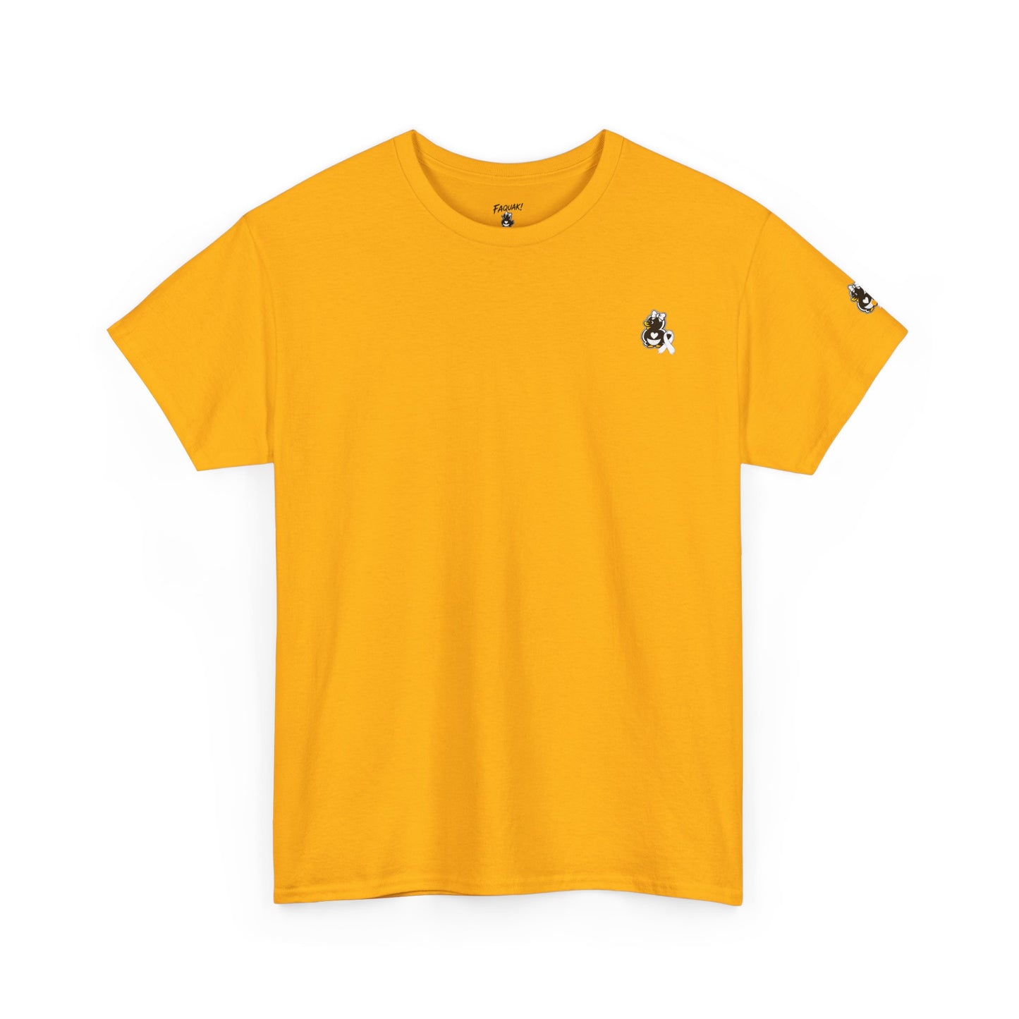 Heavy Cotton Tee.  Lung Cancer Awareness.
