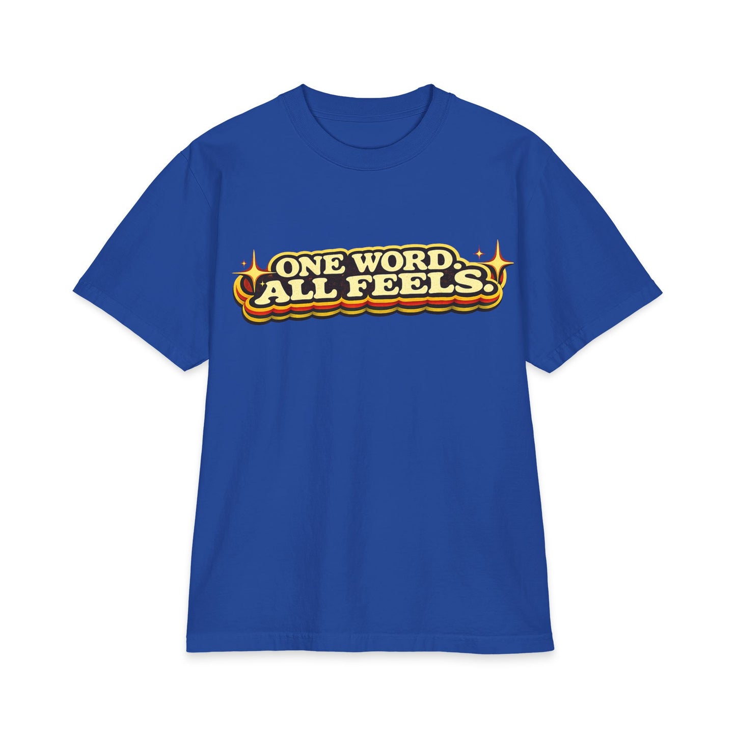One Word, All Feels T‑Shirt – Retro Script 'FAQUAK!' Graphic Tee