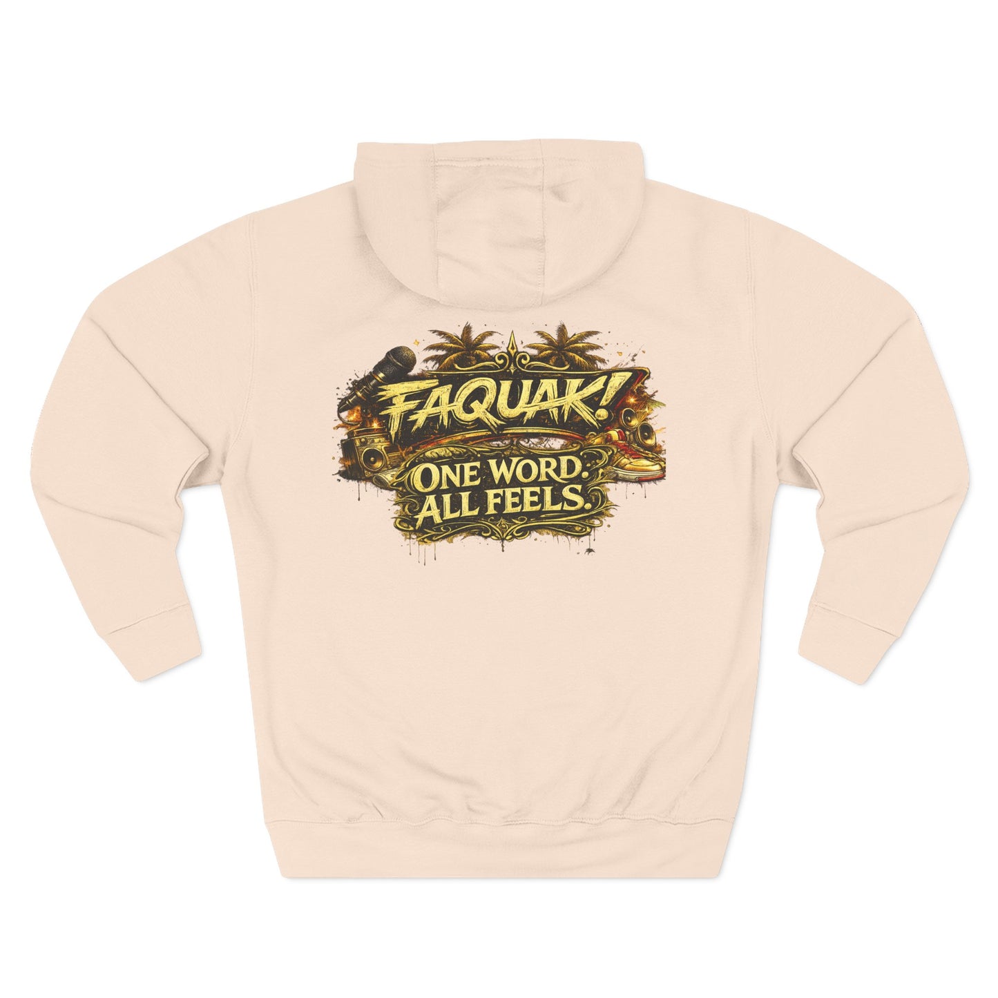 Three-Panel Fleece Hoodie