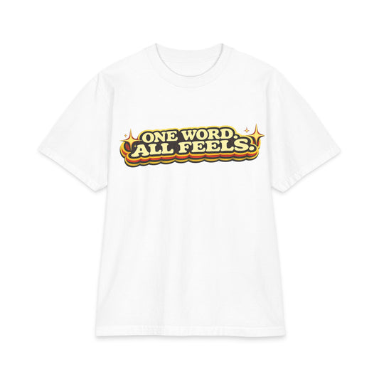 One Word, All Feels T‑Shirt – Retro Script 'FAQUAK!' Graphic Tee