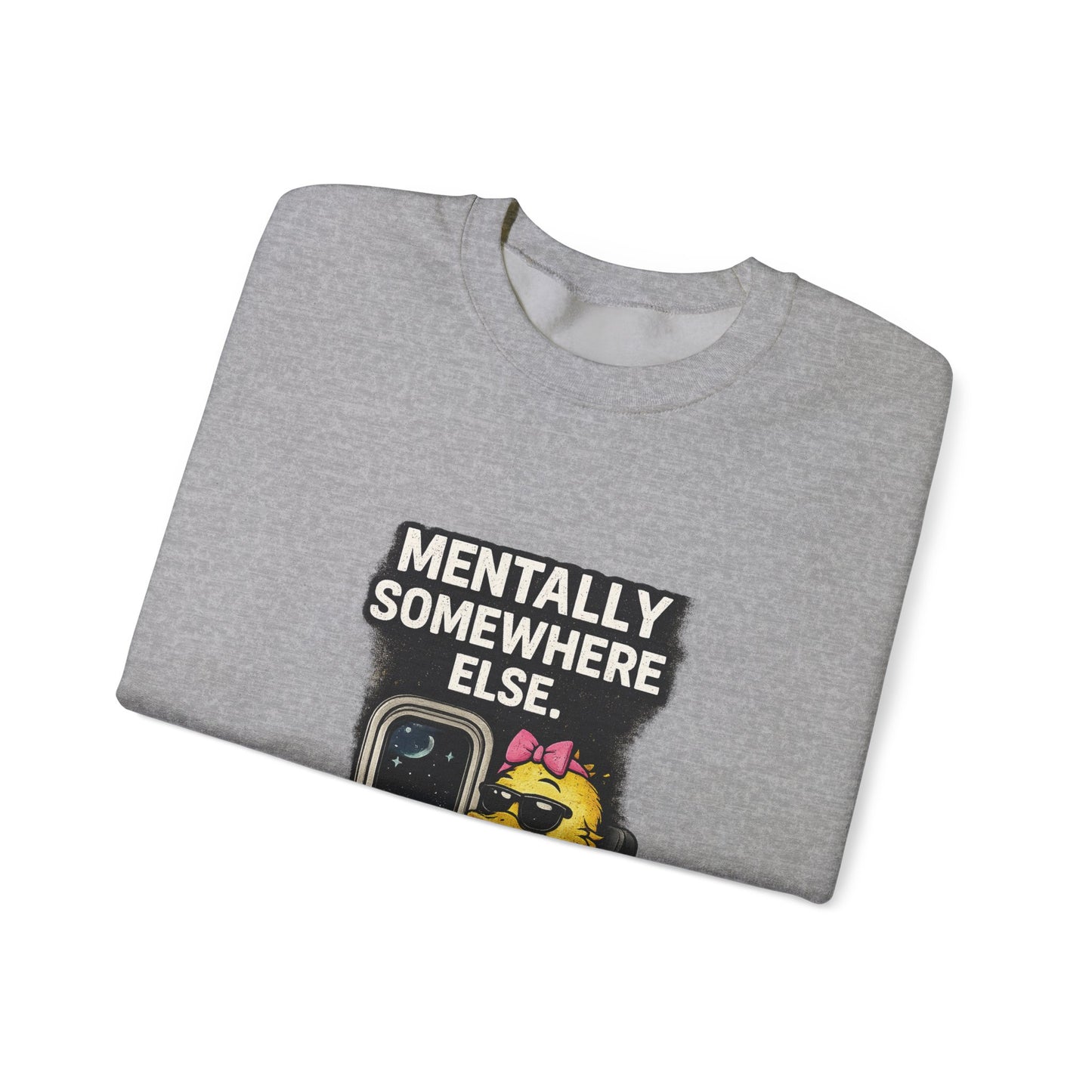 I Don’t Trip I Glide Crewneck Sweatshirt — Cute Skate Duck Graphic