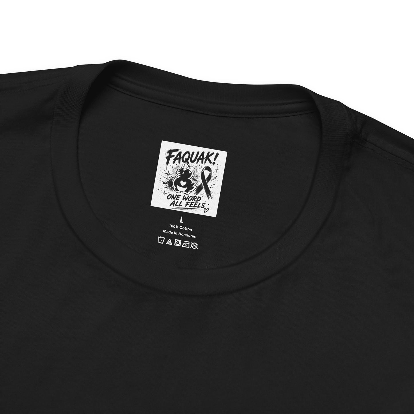 FAQUAK! Duck with Pink Ribbon T-Shirt | Breast Cancer Awareness Tee