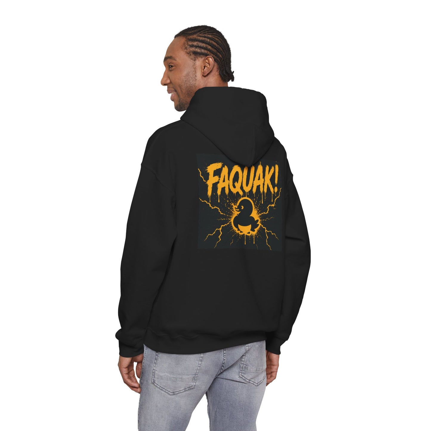 Duck Graphic Hoodie — “FAQUAK!” One Word All Feels Streetwear Hoodie
