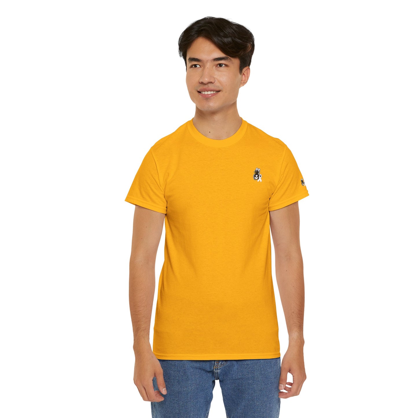 Heavy Cotton Tee.  Lung Cancer Awareness.