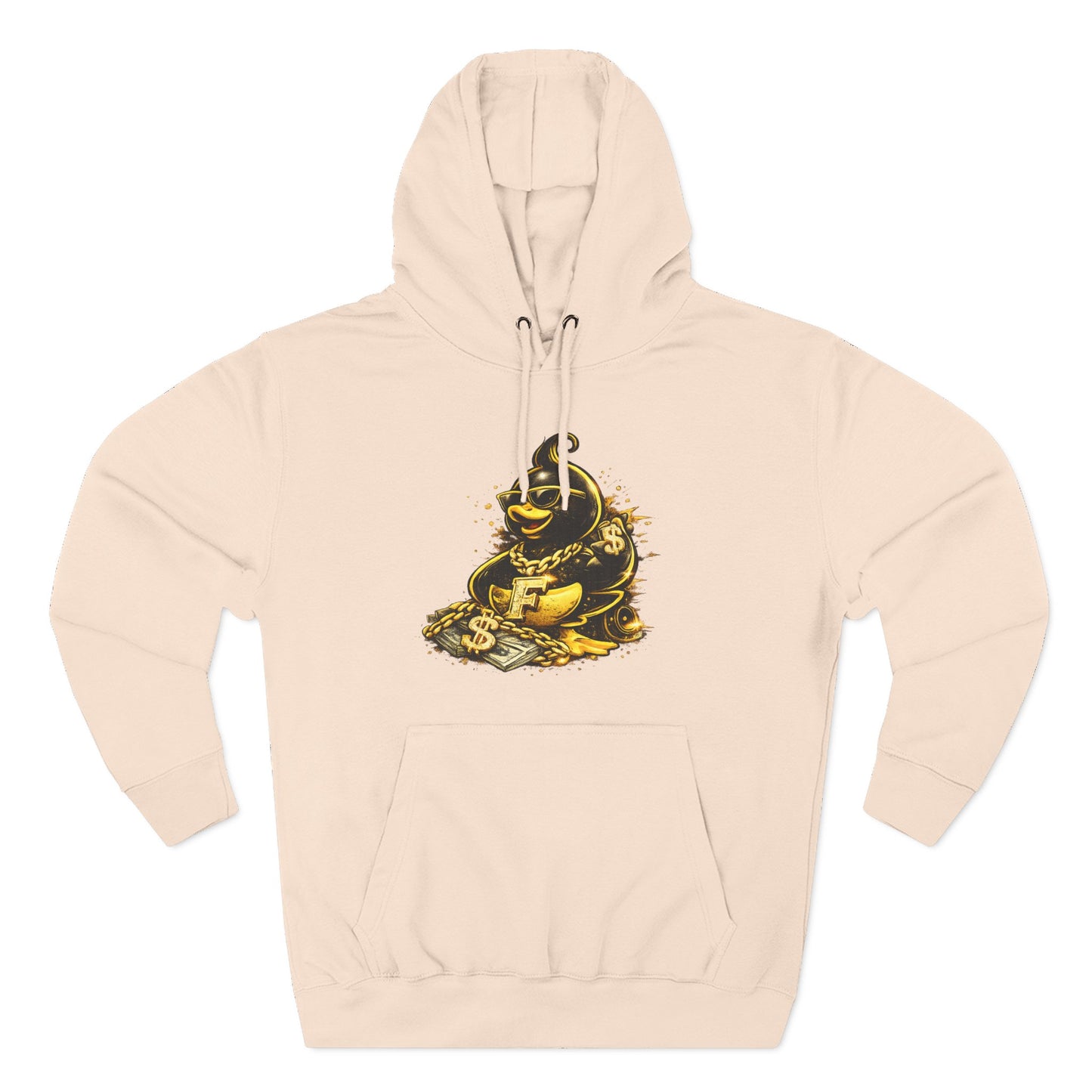 Three-Panel Fleece Hoodie