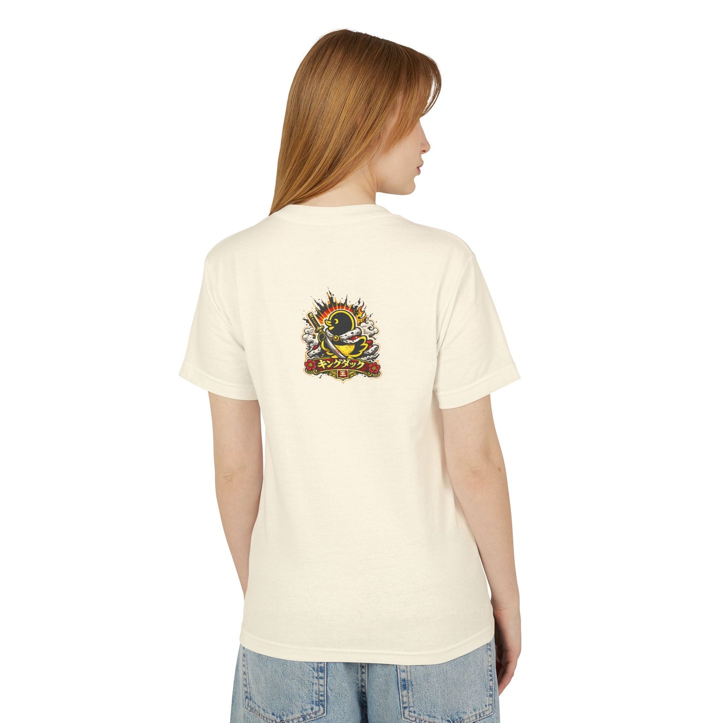 Samurai Duck Graphic Tee — "FAQUAK! You Broke All Rules" Vintage Japan-Inspired T-Shirt