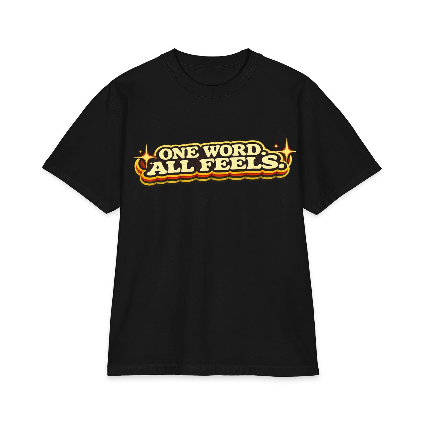 One Word, All Feels T‑Shirt – Retro Script 'FAQUAK!' Graphic Tee