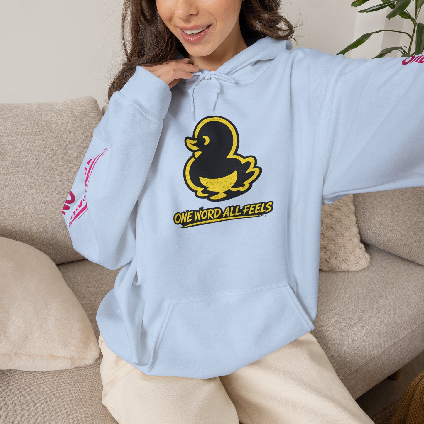 Duck Graphic Hoodie — “FAQUAK!” One Word All Feels Streetwear Hoodie