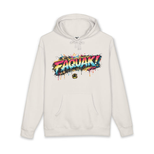 Graffiti "ZAQUAK!" Hoodie - Colorful Streetwear Pullover