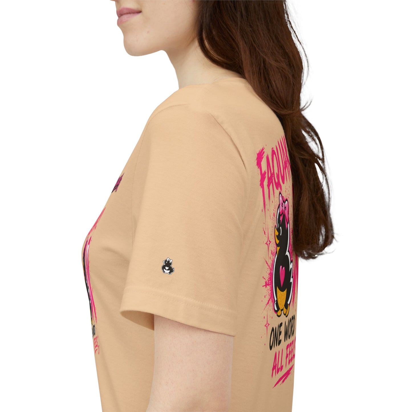 FAQUAK! Duck with Pink Ribbon T-Shirt | Breast Cancer Awareness Tee