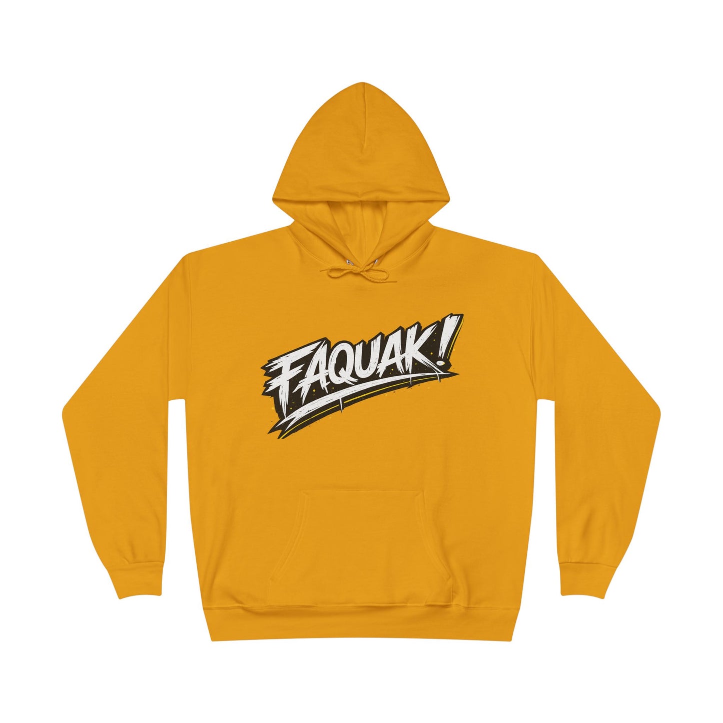 Faquak Graphic Hoodie – "Keep Living It, Keep Faquaking" Streetwear Pullover
