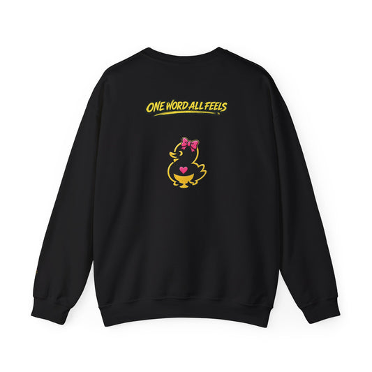 Faquak! Weekend Forecast — Crewneck Sweatshirt | Cute Skate Duck Graphic