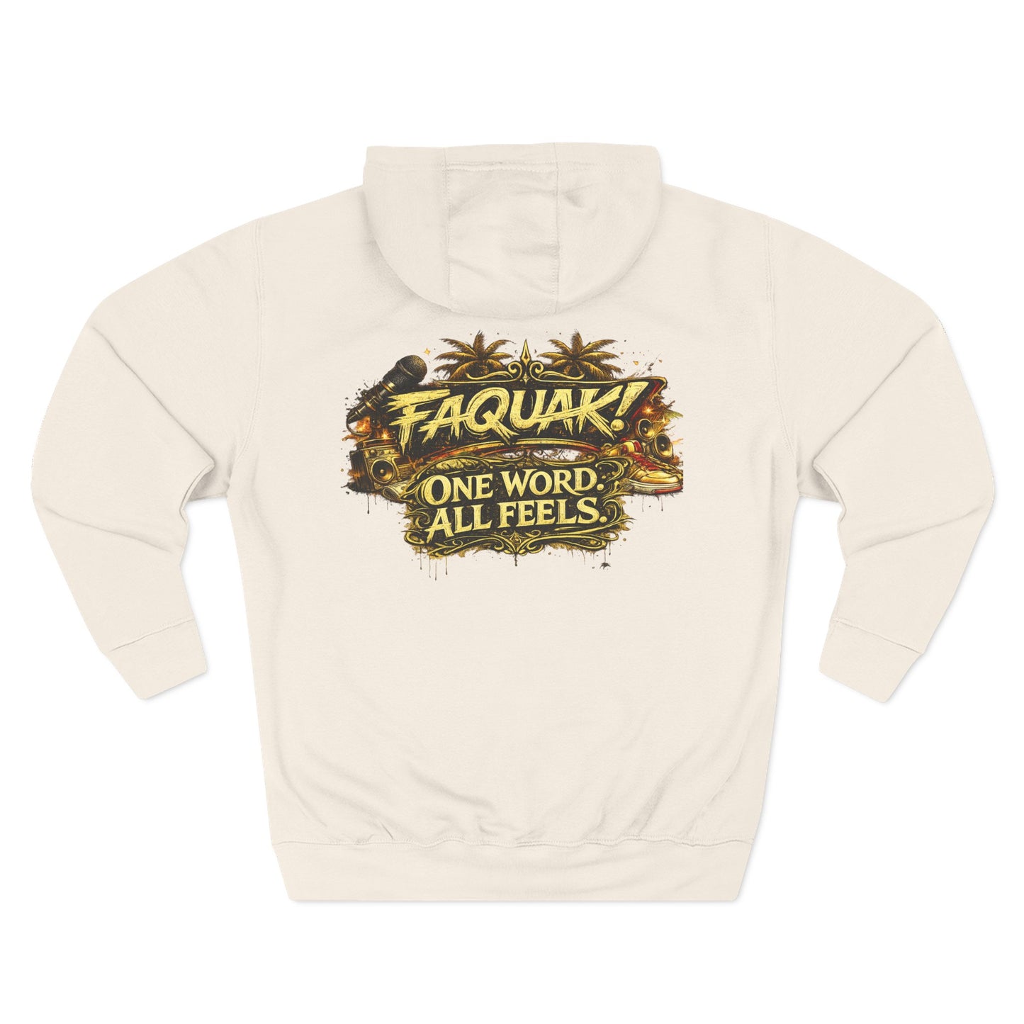 Three-Panel Fleece Hoodie