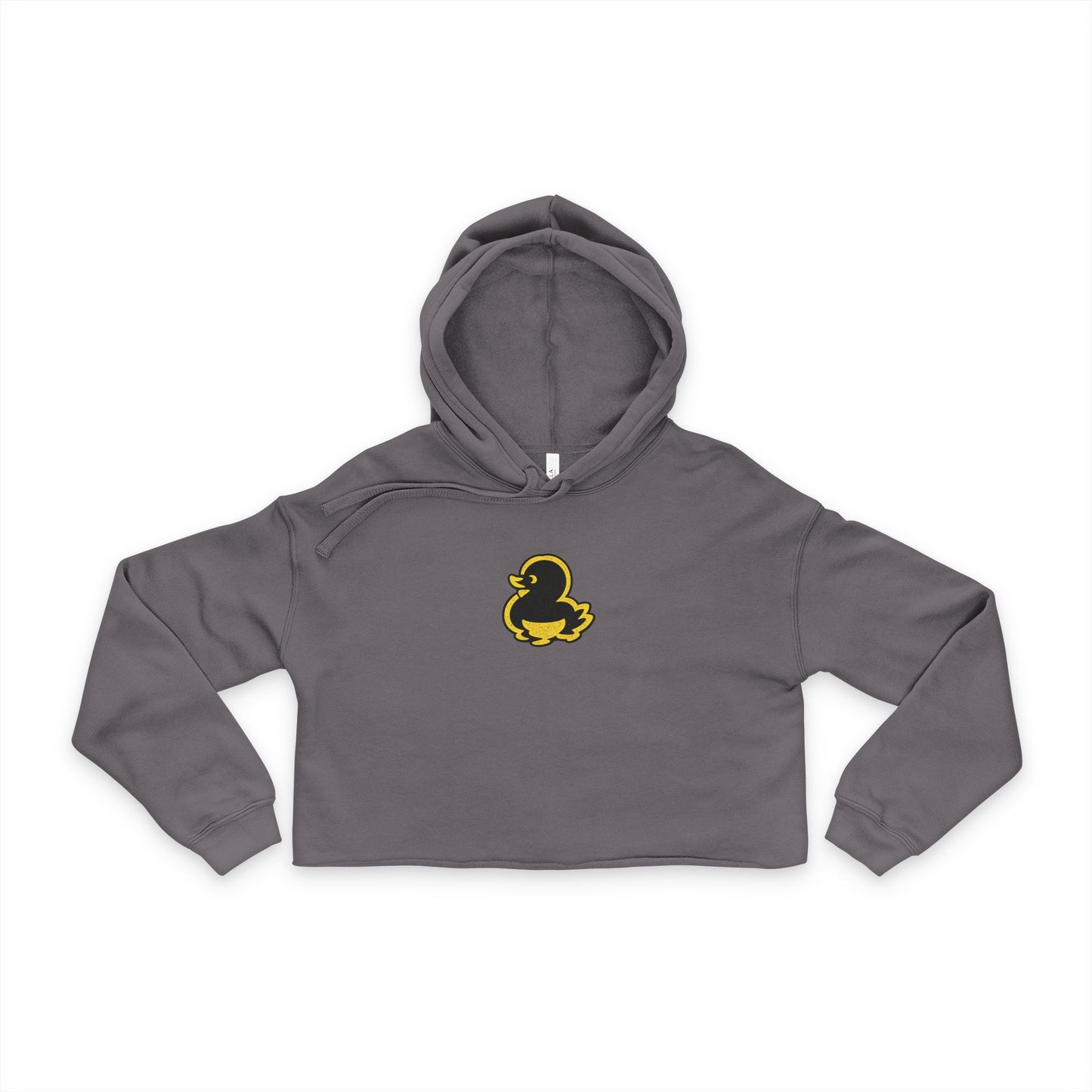 Faquak! Cropped Hoodie - Yellow Rubber Duck 'FAQUAK!' Graphic Women's Streetwear
