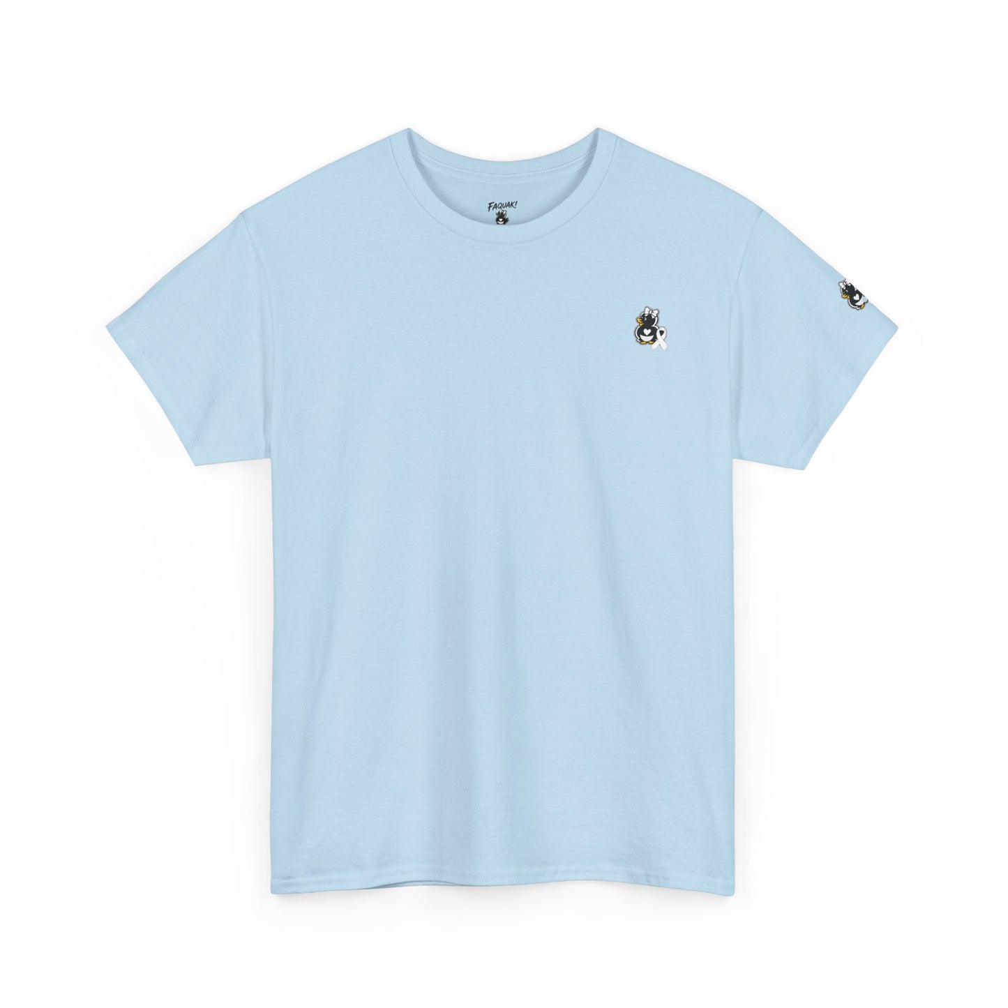 Heavy Cotton Tee.  Lung Cancer Awareness.