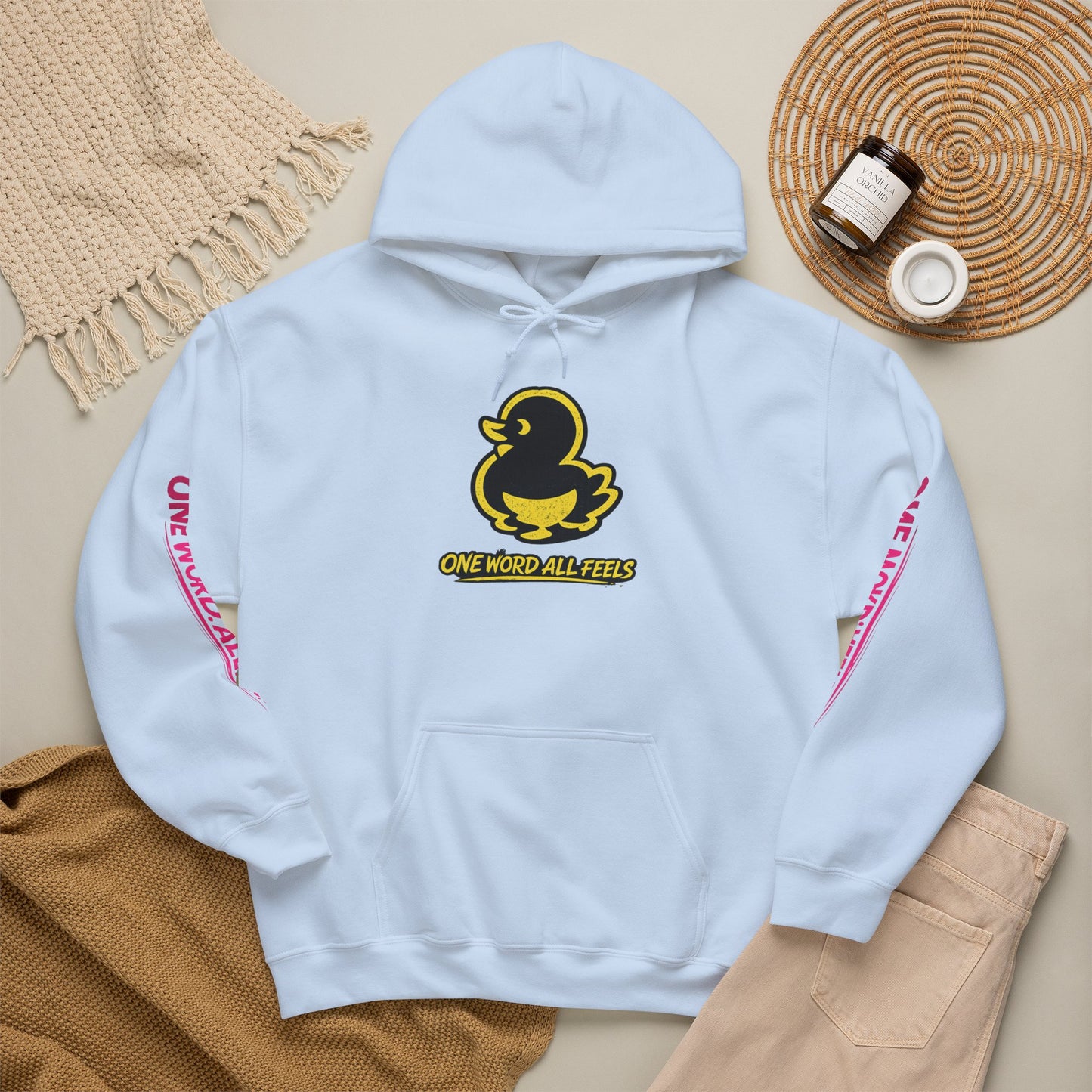 Duck Graphic Hoodie — “FAQUAK!” One Word All Feels Streetwear Hoodie