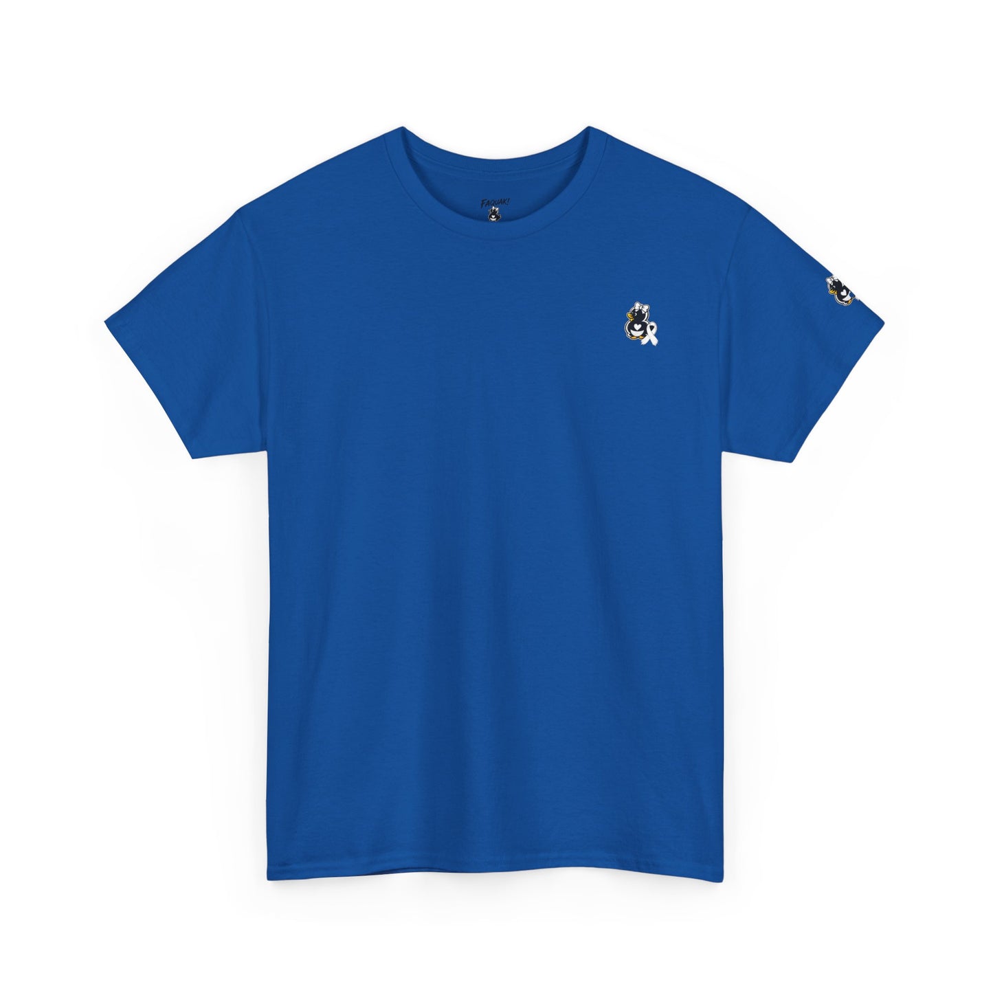 Heavy Cotton Tee.  Lung Cancer Awareness.