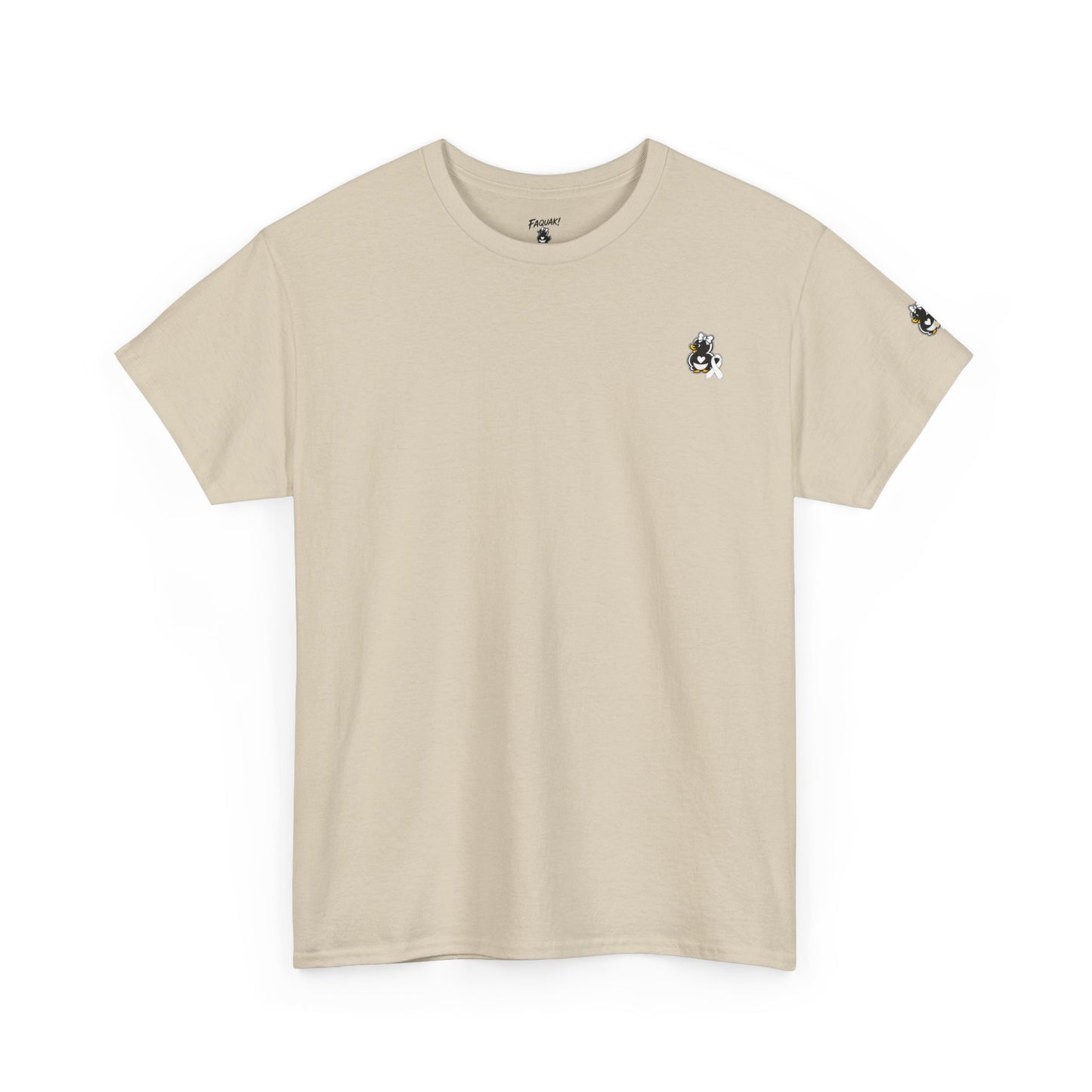 Heavy Cotton Tee.  Lung Cancer Awareness.