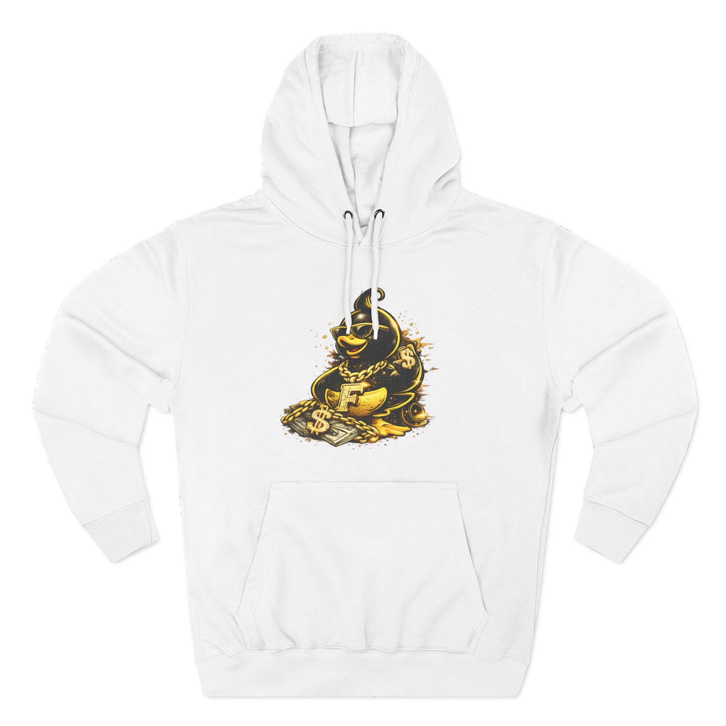Three-Panel Fleece Hoodie