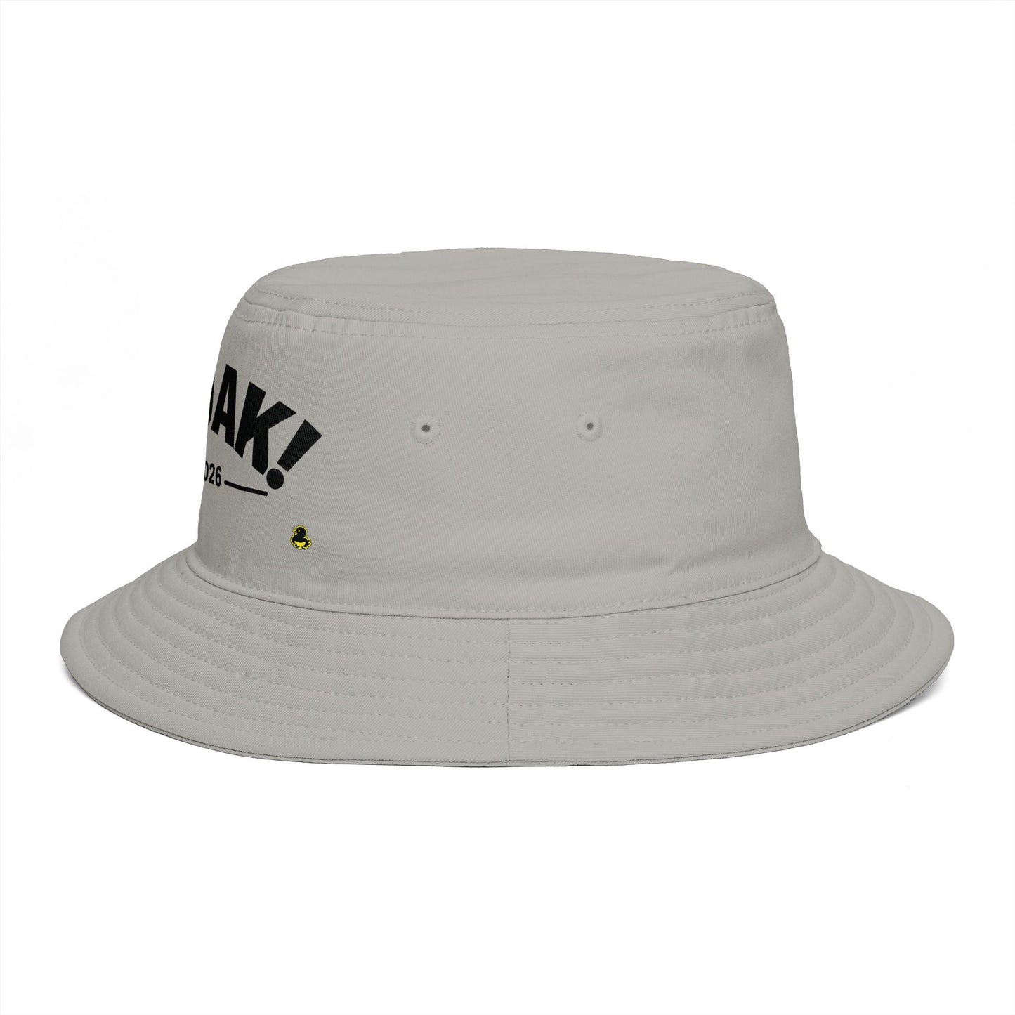 Bucket Hat — 'FAQUAK! Est. 2026' Embroidered Novelty Bucket Hat