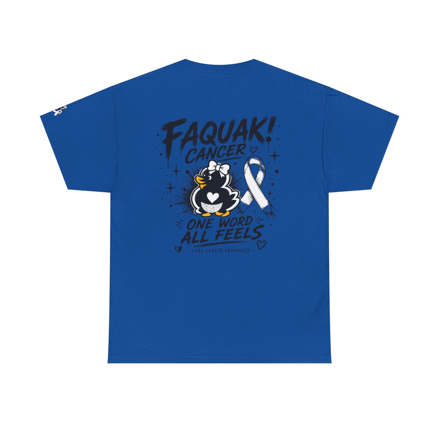 Heavy Cotton Tee.  Lung Cancer Awareness.