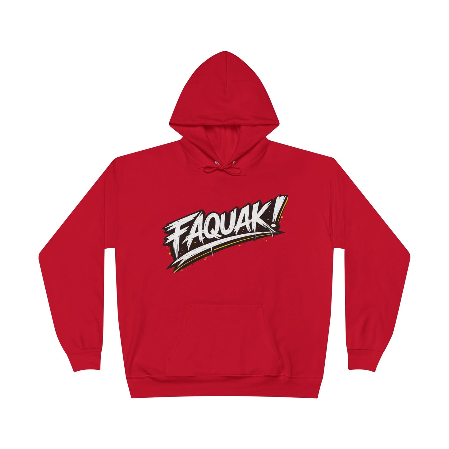 Faquak Graphic Hoodie – "Keep Living It, Keep Faquaking" Streetwear Pullover