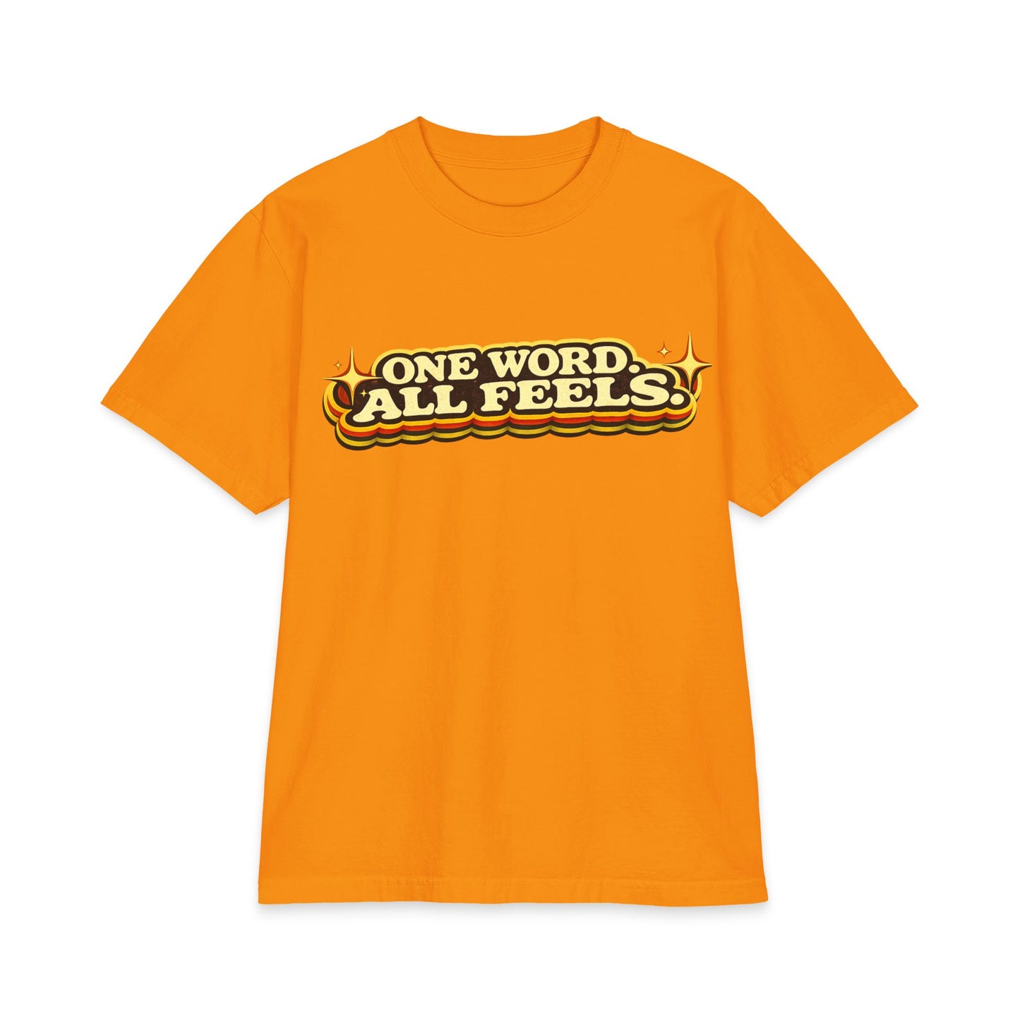 One Word, All Feels T‑Shirt – Retro Script 'FAQUAK!' Graphic Tee