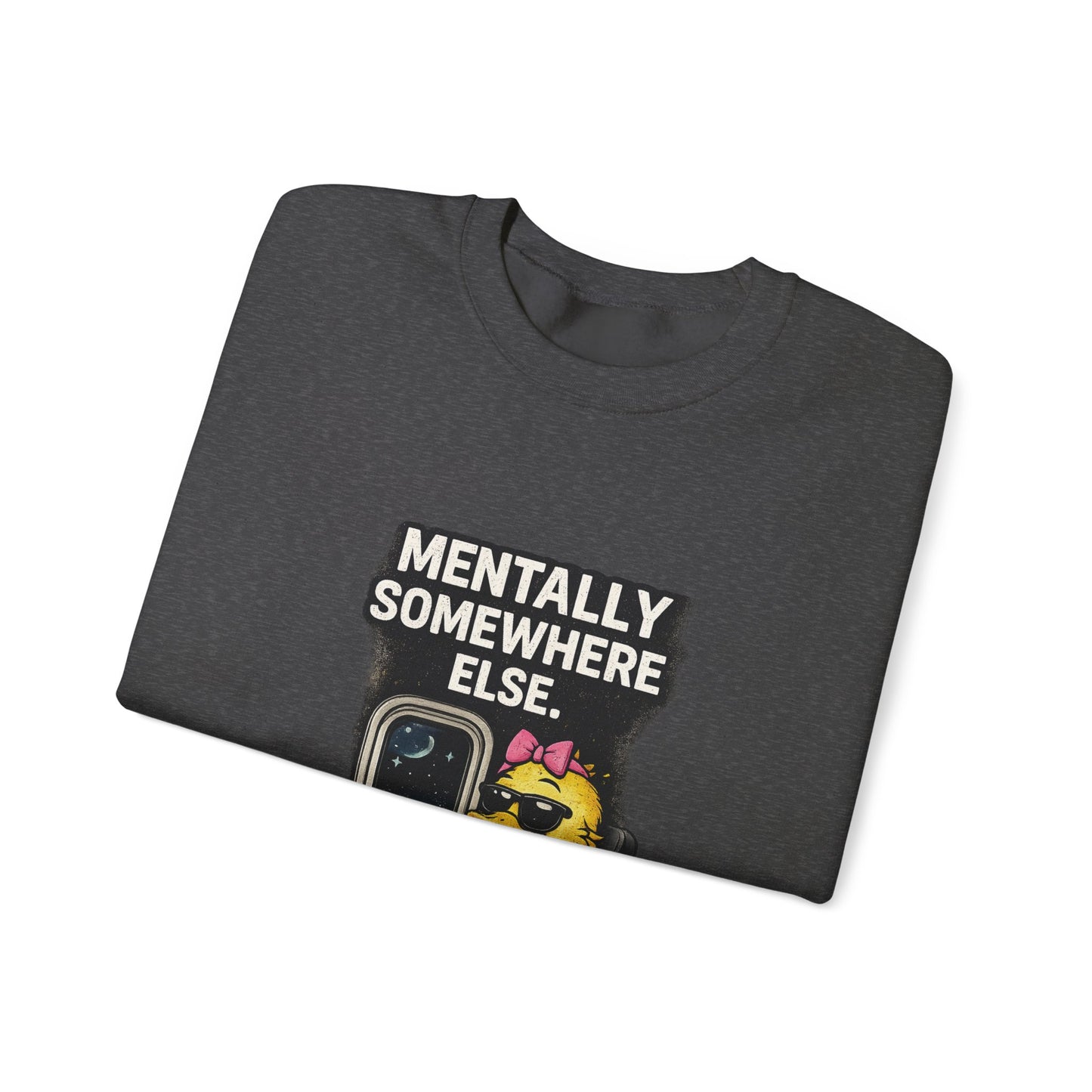 I Don’t Trip I Glide Crewneck Sweatshirt — Cute Skate Duck Graphic