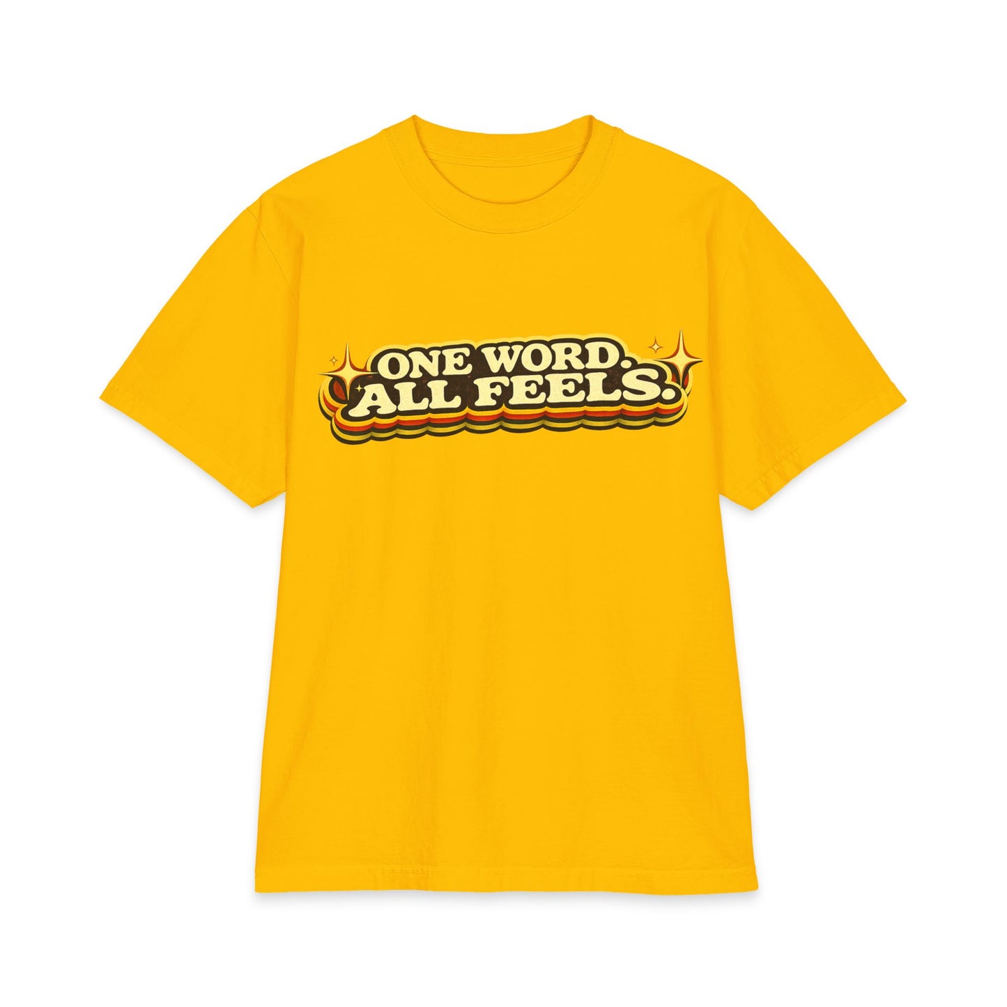 One Word, All Feels T‑Shirt – Retro Script 'FAQUAK!' Graphic Tee