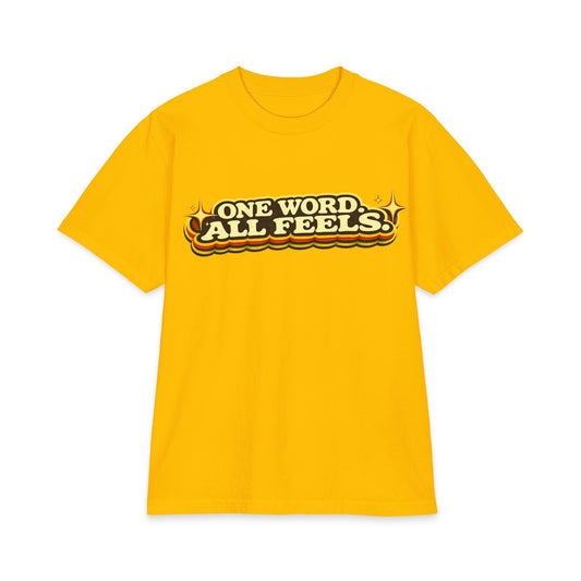 One Word, All Feels T‑Shirt – Retro Script 'FAQUAK!' Graphic Tee